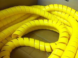 Vezetékvédő spirál sárga 13x16 mm HDPE