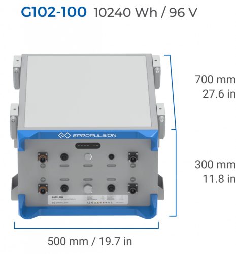 G102-100 akkumulátor, I sorozatú belmotorhoz, 100 Ah (901262)