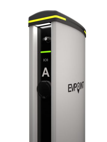 EVPoint elektromos autó töltőoszlop 2x22 kW, Type2 aljzat, 3 fázis, 32 A + WIFI + 4G + LAN