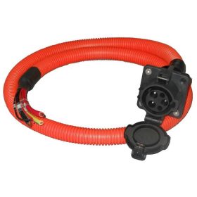   töltő csatlakozóaljzat Type 1 (SAE-J1772), AC, 16 A, + 1 m narancs kábel