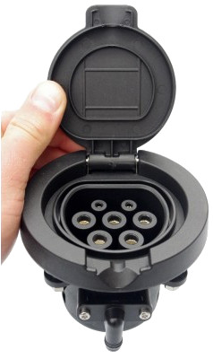 töltő csatlakozóaljzat (töltőoszlopra) Type 2 (IEC-62196), AC, 32 A