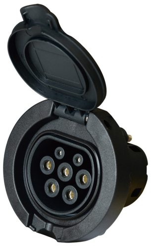 töltő csatlakozóaljzat (töltőoszlopra) Type 2 (IEC-62196), AC, 32 A