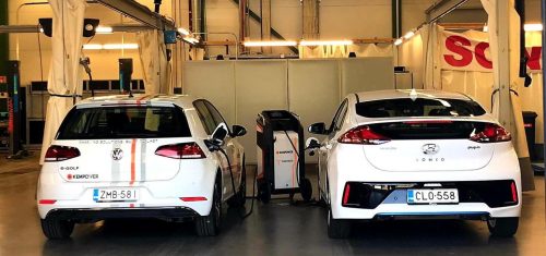 elektromos autó töltő - mobil villámtöltő állomás 40 kW 500 Vdc, 2 × CCS2, Kempower