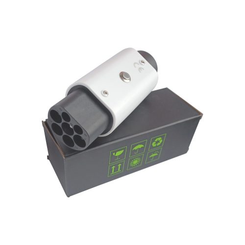 Töltőcsatlakozó konverter Type 2-ről Type 1-re