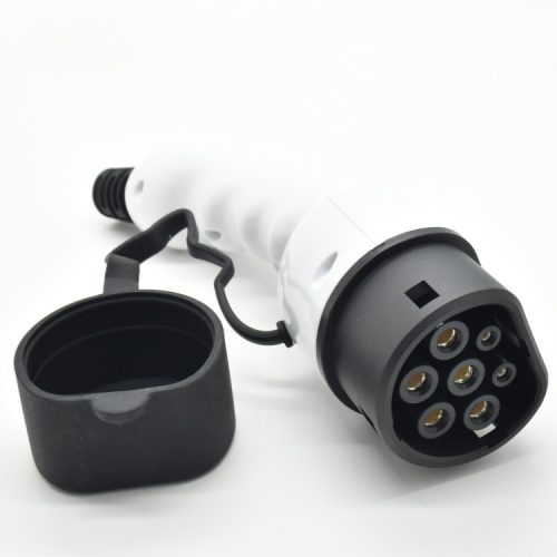 elektromos autó töltő csatlakozó lengő dugalj porvédő kupak Type 2 anya, akasztófüles