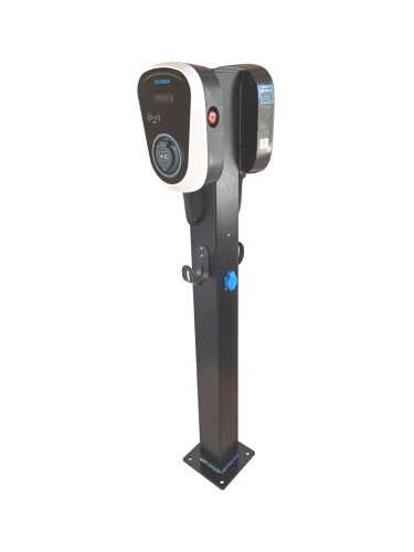 Töltőoszlop 2x22kW Duosida fali töltővel Type 2 csatlakozó aljzattal, RFID, WIFI