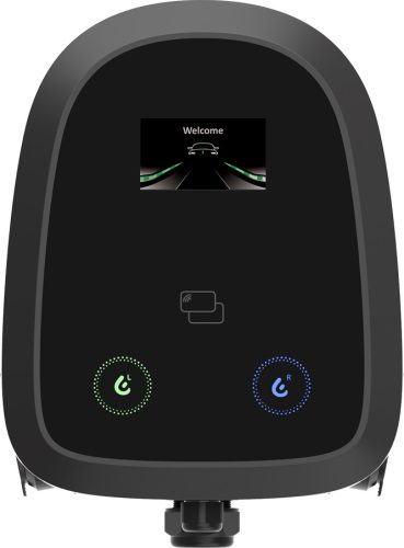 elektromos autó fali töltő 2x22 kW, 5m Type 2 töltőkábel, MID mérős