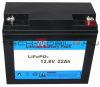 12V 22Ah lítium ion akkumulátor, LiFePO4
