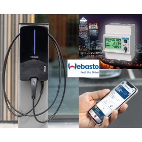   elektromos autó töltő, 22 kW, WEBASTO Next, 4,5m kábel, dinamikus intelligens árammegosztó, Type 2 csatlakozó