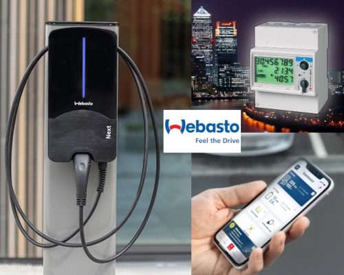 elektromos autó töltő, 22 kW, WEBASTO Next, 4,5m kábel, dinamikus intelligens árammegosztó, Type 2 csatlakozó